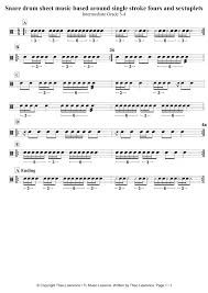 Snare Drum Sheet Music Archives Learn Drums For Free