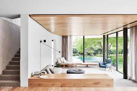 Firms Join Forces To Give Organic Form To A Family Villa In Melbourne Leeton Residential Interior Interior Design