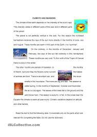 Seasons Free Reading Comprehension Worksheets Reading Comprehension Worksheets Seasons