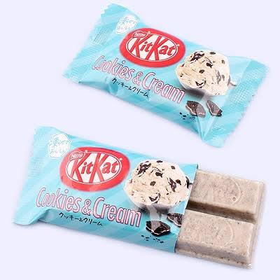 🍪 NEW IN: KitKat Cookies & Cream 🍫 Cookies, cream, and crispy  wafers—what's not to love? 🤍🖤 Treat yourself to the delicious combination  of smooth cookies & cream chocolate wrapped around KitKat's
