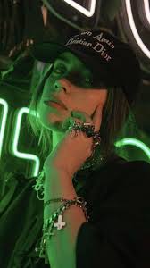 Add button to my site. Billie Eilish Green Wallpapers Wallpaper Cave