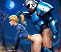 fallout, vault dweller, vault girl, ai generated, blonde hair - R34 Vault