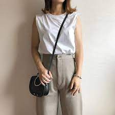 hiiichan uniqlo ユニクロ の ワイドフィットカーブジャージーパンツ 丈標準72 74cm をあわせたコーディネート parte ユニクロ ジャージー パンツ