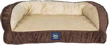 Pets of all ages, and particularly those with physical ailments will find comfort in this square dog bed. Amazon Com Serta Ortho Quilted Couch Pet Bed Large Mocha Pet Supplies