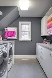 Pink And Gray Laundry Room Design Contemporary Laundry Room Grey Laundry Rooms Laundry Room Storage Shelves Room Storage Diy