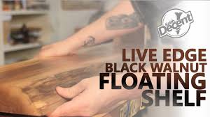 Live edge walnut floating shelves. Diy Live Edge Floating Shelf A Decent Project Youtube