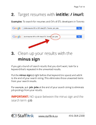 stafflink boolean search secrets ebook