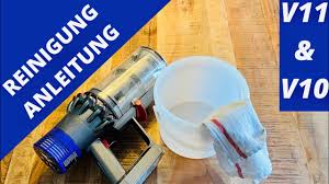 Produserer en sugeeffekt tilsvarende en større støvsuger. Dyson V10 V11 Reinigung Anleitung Tutorial Akku Staubsauger Youtube