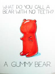 What Do You Call A Bear With No Teeth By Arseniic On Deviantart Funny Puns Corny Jokes Puns Jokes