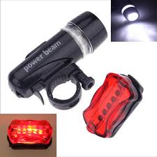 China 5 Led Bike Front Light Rear Taillight Bicycle Light Set China Light Set Bicycle Light Set