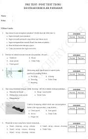 Contoh Soal Pre Test Dan Post Test Pelatihan Temukan Contoh