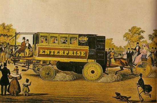 India's 1860s steam bus with English traction engine