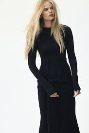 Women's Black Long-Sleeved Jersey Dress | H&M CA