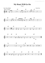 Live in las vegas) con música pop rock internacional.letra de canción every night in my dreams. Pagina Que Contem A Partitura Da Musica My Heart Will Go On Titanic V 3 Celine Dion Partituras Para Clarinete Partituras Musica De Piano