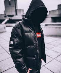 North Face X Supreme Leather Bomber Street Wear Leather Jacket Winter Jackets