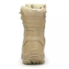Jichi Hommes Haute Qualite Marque Militaire En Cuir Bottes Force Speciale Tactique Desert Bottes De Comba Ankle Combat Boots Mens Military Boots Tactical Shoes