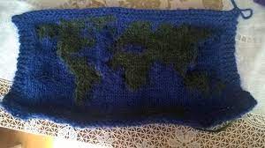 Pick up a knitting pure and simple pattern at your favorite yarn store. I Knitted A World Map As A Thank You Present For My Geography Teacher Knitting