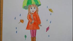 Madchen Mit Regenschirm Malen How To Draw A Girl With Umbrella Kak Risovat Devochku S Zontikom Youtube