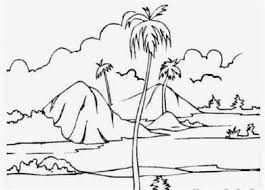 Gambar pemandangan gunung, alam, pedesaan, laut, tepi pantai, pegunungan, sawah dan gunung, taman bunga, hutan, sungai, air terjun, sunset, dll. Pin Di Drawing
