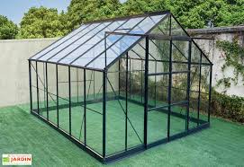 Serre De Jardin En Aluminium Et Verre Trempe Prima 10 92 M Serre Jardin Serre Et Jardins
