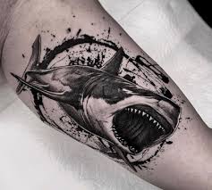 Skeleton tattoos on half sleeve scary shark skeleton tattoos car. Cool Shark Tattoo Design Ideas For Men And Women Tattoos Wizard