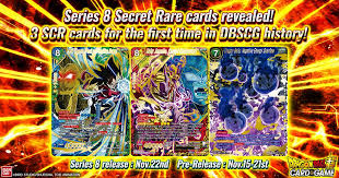 Dragon ball tells the tale of a young warrior by the name of son goku, a young peculiar boy with a tail who embarks on a quest to become stronger and learns of the dragon balls, when, once all 7 are. Last Series 8 Scr Card Dragon Ball Super Card Game Facebook