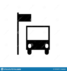 Bus Stop Icon Isolated On A White Background Stock Illustration Illustration Of Travel Symbol 167902971 Vector Illustration White Background Illustration