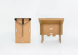 How to make a cardboard standing desk: Mobile Cardboard Furniture Cardboard Furniture Portable Standing Desk Desk Design