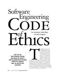 Every professional engineer owes certain duties to the public, to their employers, to their clients, to other members of the profession and to themselves and shall act at all times with Pdf Software Engineering Code Of Ethics Simon Rogerson Don Gotterbarn And Keith W Miller Academia Edu