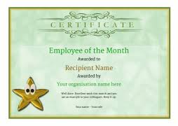 You can edit all the text on the certificate templates. Free Employee Of The Month Certificate Templates