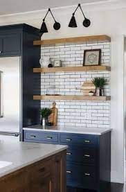 37 Modern Farmhouse Kitchen Cabinet Ideas Trendy Farmhouse Kitchen Farmhouse Shelves Decor Kitchen Backsplash Designs