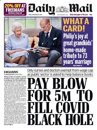 How journalism and politics work: Daily Mail Front Page 20th Of November 2020 Today S Papers