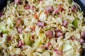 Cabbage Noodles With Ham Haluski Recipe Cabbage And Noodles Ham And Cabbage Fried Cabbage