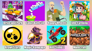 Without any effort you can generate your gems for free by entering the user code. Minecraft Happy Wheels Brawl Stars Hill Climb 2 Drive And Park Magic Rampage Idle Farming Games Youtube