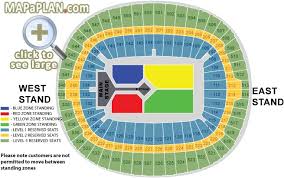 Wembley Stadium Seating Plan Detailed Seat Numbers