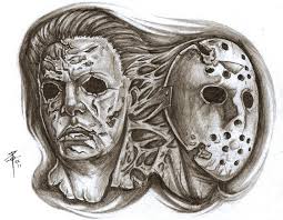 Showing 12 coloring pages related to jason voorhees. Michael Myers Jason Voorhees By Nehemya On Deviantart