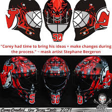 Corey crawford goalie mask men cave hockey stuff airbrush nhl masks military inspiration. Ingoal Magazine On Twitter Talked To Corey Crawford S Long Time Artist Stephane Bergeron Of Https T Co Oxqyb6uejr About Process Behind His Sick New Jersey Devils Mask He Shared How It Came About Including