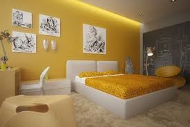 Wande Streichen Kinderzimmer Gelb Pastell Bett Weiss Indirekte Beleuchtung Interieur Gelbes Schlafzimmer Schlafzimmer Design Gelbe Wand