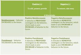 Positive Negative Reinforcement Punishment Applied