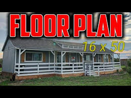 Log cabins are perfect for vacation homes, second homes, or those looking to downsize into a smaller log home. Shed To House 16 X 50 Floor Plan Youtube
