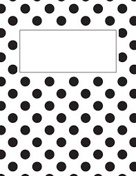 Free Printable Black And White Polka Dot Binder Cover Template Download The Cover Binder Cover Templates Binder Covers Printable Printable Binder Covers Free