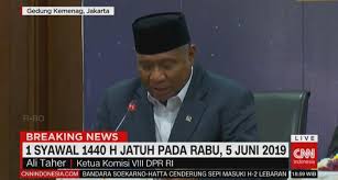 Melalui mekanisme sidang isbat, kemenag menetapkan kapan umat muslim indonesia akan berhari raya idul fitri 1 syawal 1440 h. Pemerintah Tetapkan 1 Syawal 1440 H Jatuh Rabu 5 Juni 2019 Koranindonesia Id