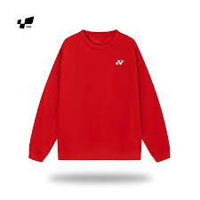 Áo nỉ tay dài Yonex logo nhỏ - Đỏ