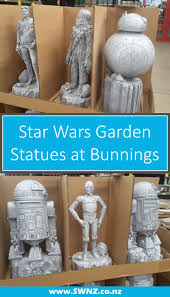 Theyre Back Star Wars Garden Statues At Bunnings Swnz Star Wars New Zealand Star Wars Bb8 Ideas Of Star Wa Star Wars Candles Star Wars Decor Star Wars Diy