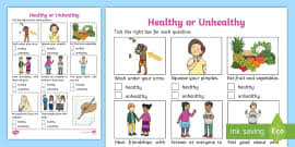 Worksheet will open in a new window. My Healthy Habits Chart Worksheet Worksheet Teacher Made