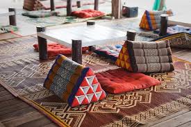 Thai Pillows Thai Decor Floor Seating Thai Living