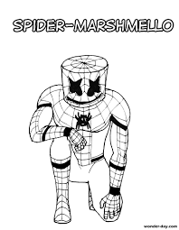 You might also like this coloring pages. Marshmello Fortnite Coloring Pages Print For Free Wonder Day