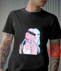 This post may contain affiliate links. Anime Girl Lewd Waifu Aesthetic Vaporwave Glitch Manga Shirt