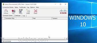This is a limitation with the vpn . Install Cisco Vpn Client On Windows 10 Tekbloq