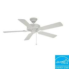 We have tons of white ceiling fans without lights so that you can find what you are looking for this season. Hampton Bay Farmington 52 In White Ceiling Fan B552qi Wh The Home Depot White Ceiling Fan Ceiling Fan White Ceiling